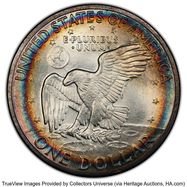 Eisenhower (Ike) $1  Silver [Type] MS65 CAC thumbnail 4