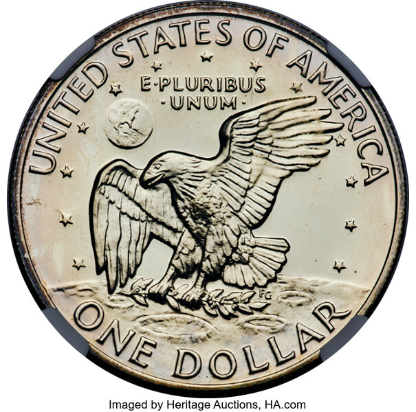 image for: 1972-S $1 Silver PR66 NGC.  Mintage 1,811,631. ...