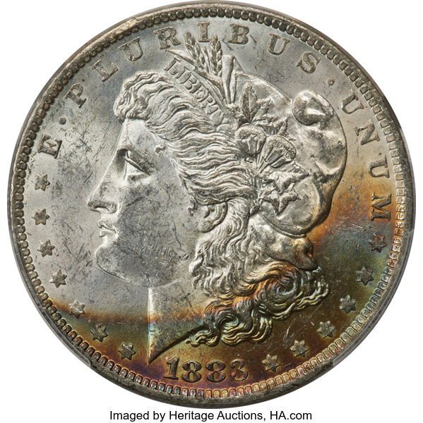 1883-O $1 MS62 PCGS. Mintage 8,725,000....