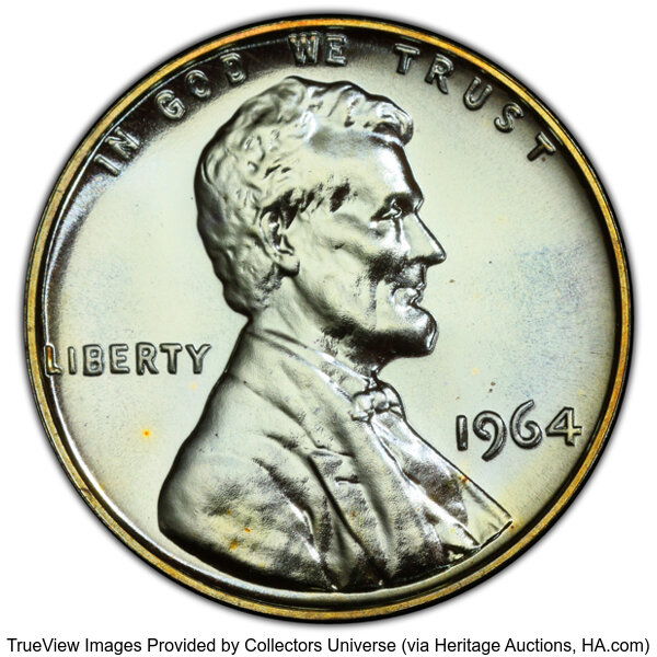 image for: 1964 1C PR68 Red and Brown PCGS. PCGS Population: (19/1 and 0/0+).  Mintage 3,950,762. ...