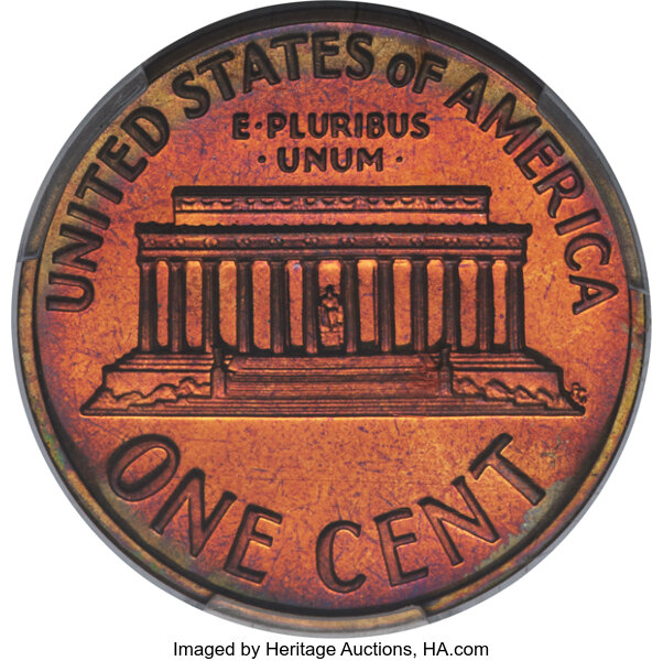 image for: 1971-S 1C PR67 Red and Brown PCGS. PCGS Population: (22/6).  Mintage 3,220,733. ...