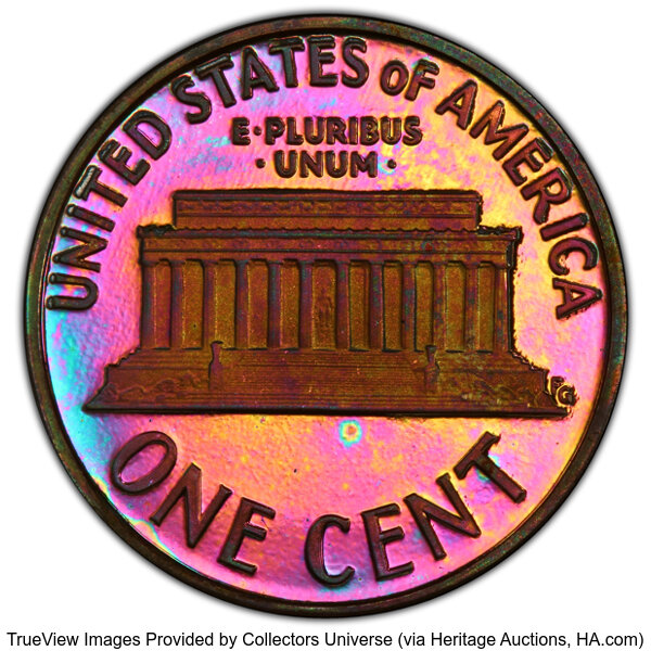 image for: 1989-S 1C PR67 Red and Brown PCGS. PCGS Population: (4/2)....