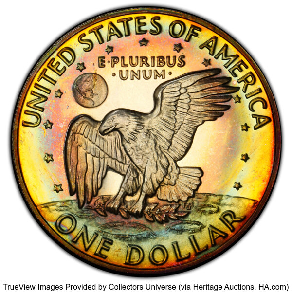 image for: 1973-S $1 Silver PR65 Cameo PCGS. PCGS Population: (36/747).  Mintage 1,013,646. ...