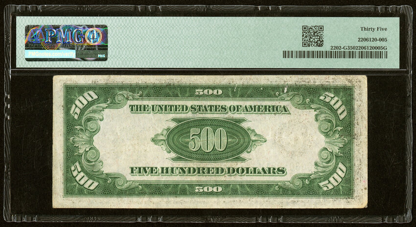 image for: Fr. 2202-G $500 1934A Federal Reserve Note. PMG Choice Very Fine 35....