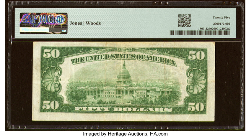 image for: Erie, PA - $50 1929 Ty. 2 The National Bank & Trust Company Ch. # 14219 PMG Very Fine 25....