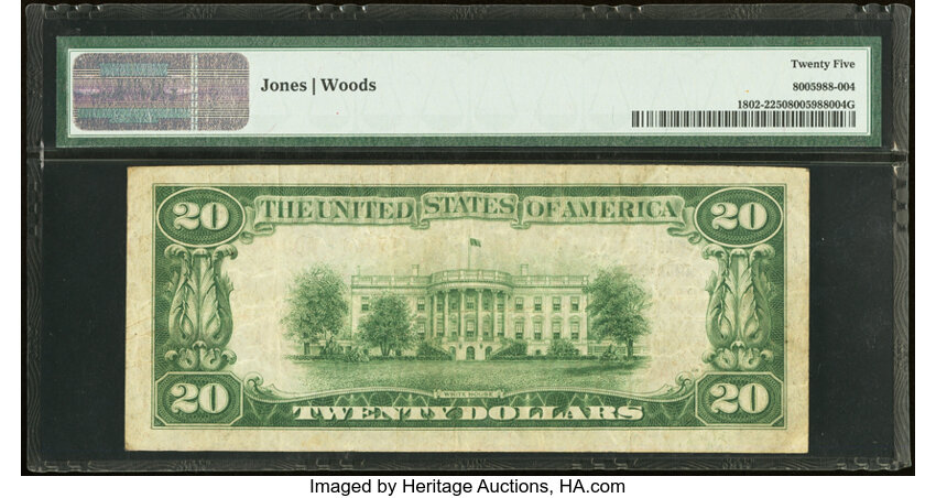 image for: Presque Isle, ME - $20 1929 Ty. 2 Northern National Bank Ch. # 13768 PMG Very Fine 25....