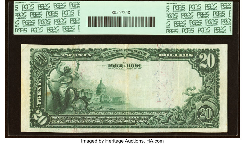 image for: Saco, ME - $20 1902 Date Back Fr. 642 The Saco National Bank Ch. # (N)1535 PCGS Very Fine 35....