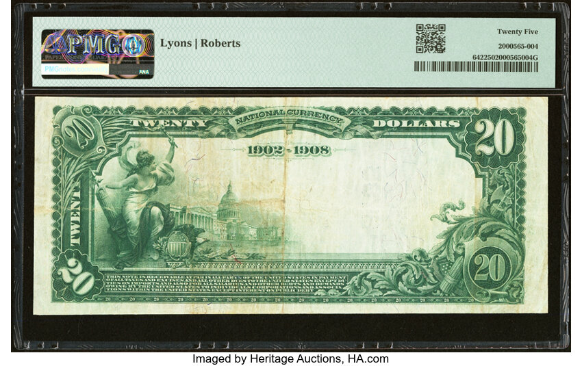 image for: Limerick, ME - $20 1902 Date Back Fr. 642 The Limerick National Bank Ch. # (N)2785 PMG Very Fine 25....