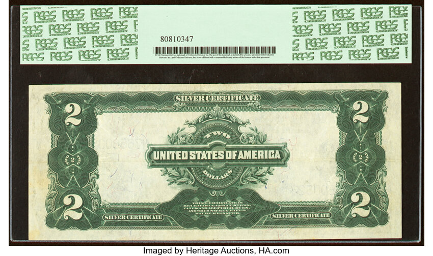 image for: Fr. 258 $2 1899 Silver Certificate PCGS Extremely Fine 40PPQ....