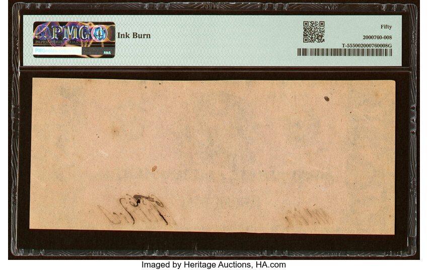 image for: T55 $1 1862 PF-7 Cr. 398 PMG About Uncirculated 50....