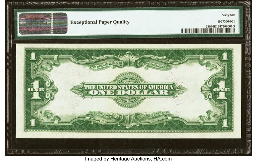 image for: Fr. 239 $1 1923 Silver Certificate PMG Gem Uncirculated 66 EPQ....