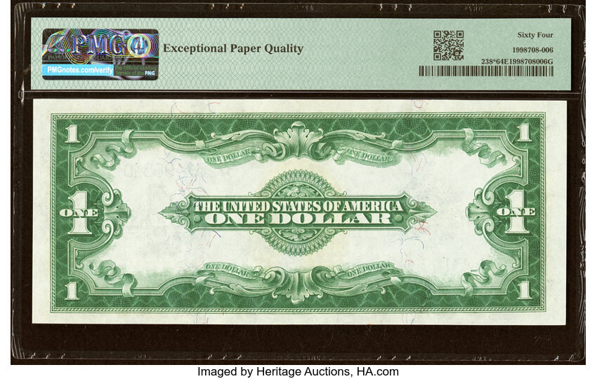image for: Fr. 238* $1 1923 Silver Certificate Star Note PMG Choice Uncirculated 64 EPQ....