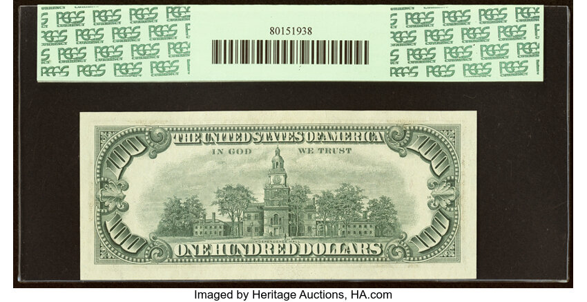 image for: Fr. 2167-D $100 1974 Federal Reserve Note. PCGS Gem New 65PPQ....