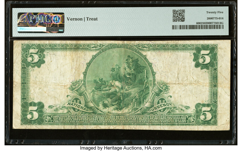 image for: Cambridge, IA - $5 1902 Plain Back Fr. 600 The First National Bank Ch. # 9014 PMG Very Fine 25....