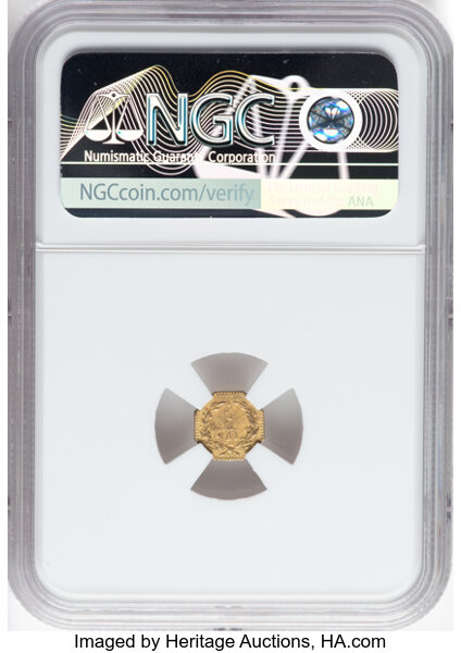 image for: 1876 25C Liberty Octagonal 25 Cents, BG-780, R.4, MS64 NGC. NGC Census: (3/4)....