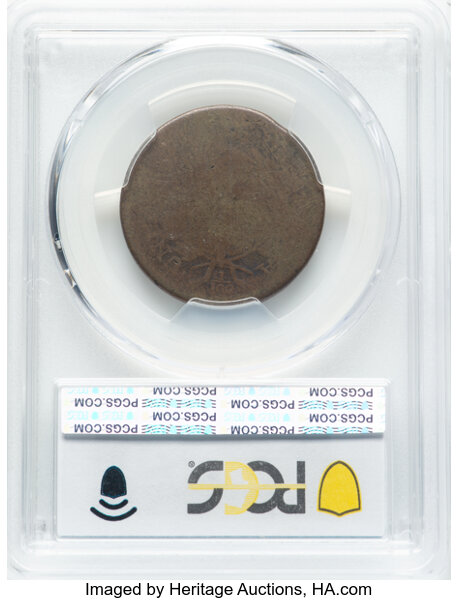 image for: 1795 1C Plain Edge, S-77, B-6, R.3, Fair 2 PCGS. Mintage 501,500....