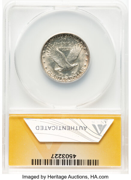 image for: 1928-S/S 25C Repunch Mintmark - 1, FS-502, AU58 ANACS....