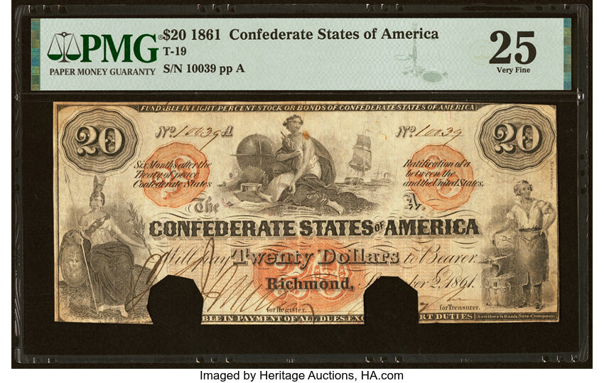 image for: T19 $20 1861 PF-1 Cr. 137 PMG Very Fine 25....