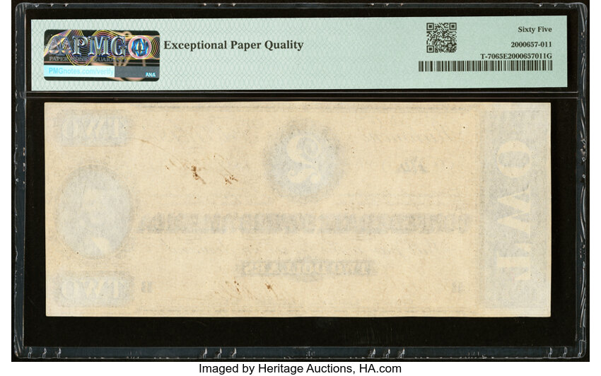 image for: T70 $2 1864 PF-4 Cr. 566 PMG Gem Uncirculated 65 EPQ....