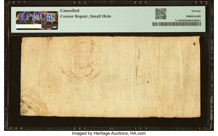 image for: Red Circular February Trans-Mississippi Stamp T36 $5 1861 PF-4 Cr. 278 PMG Very Fine 20....