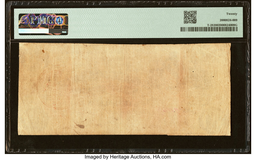 image for: Red Circular February Trans-Mississippi Stamp T28 $10 1861 PF-2 Cr. 231 PMG Very Fine 20....