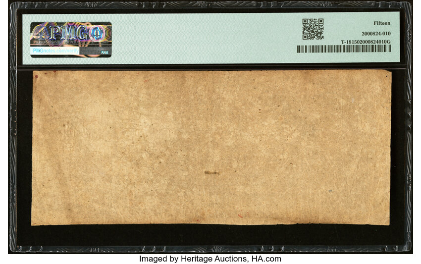 image for: Red Straight Trans-Mississippi Stamp T18 $20 1861 PF-22 Cr. 130 PMG Choice Fine 15....
