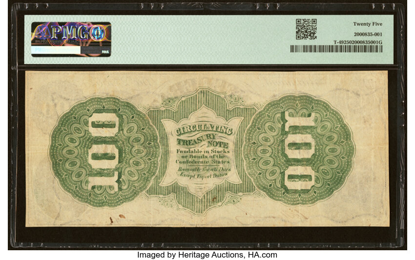 image for: T49 $100 1862 PF-2 Cr. 348 PMG Very Fine 25....