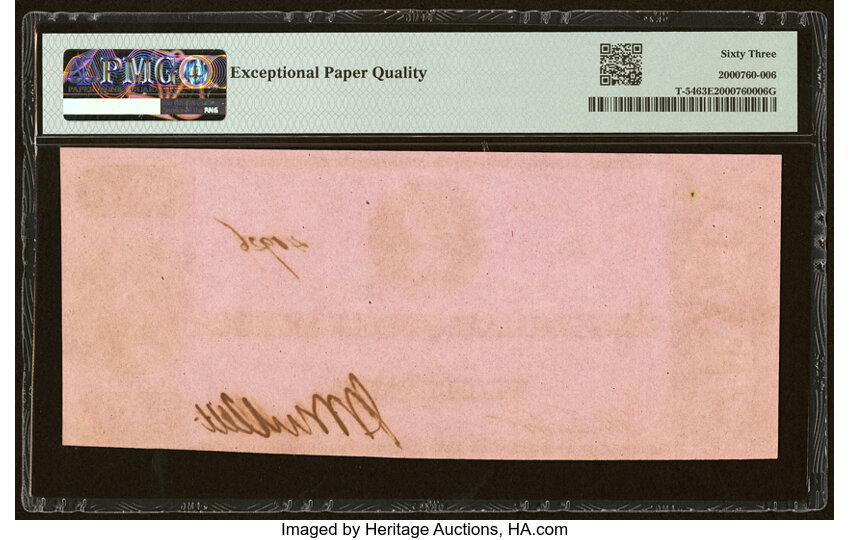 image for: T54 $2 1862 PF-11 Cr. 392 PMG Choice Uncirculated 63 EPQ....