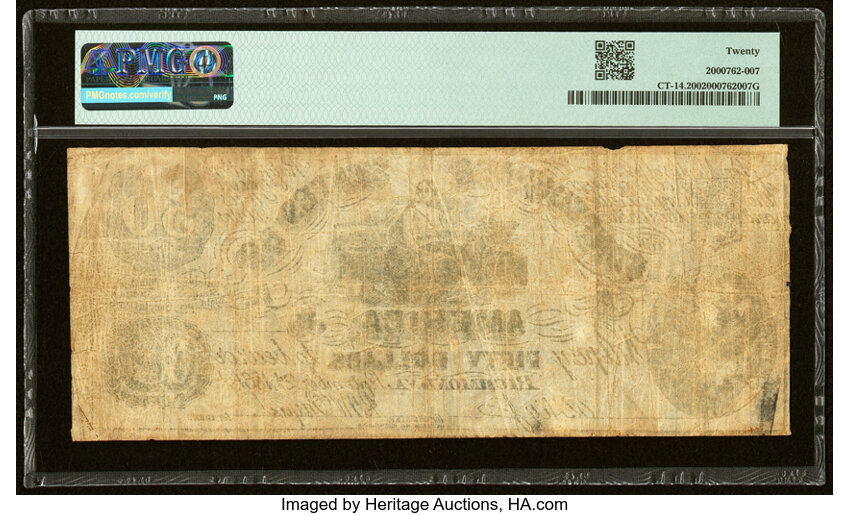 image for: CT14/75E Contemporary Counterfeit $50 1861 PMG Very Fine 20....