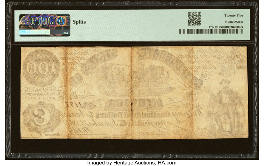 image for: CT13/56C Contemporary Counterfeit $100 1861 PMG Very Fine 25....