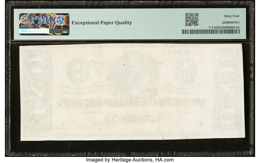image for: T71 $1 1864 PF-9 Cr. 573 PMG Choice Uncirculated 64 EPQ....