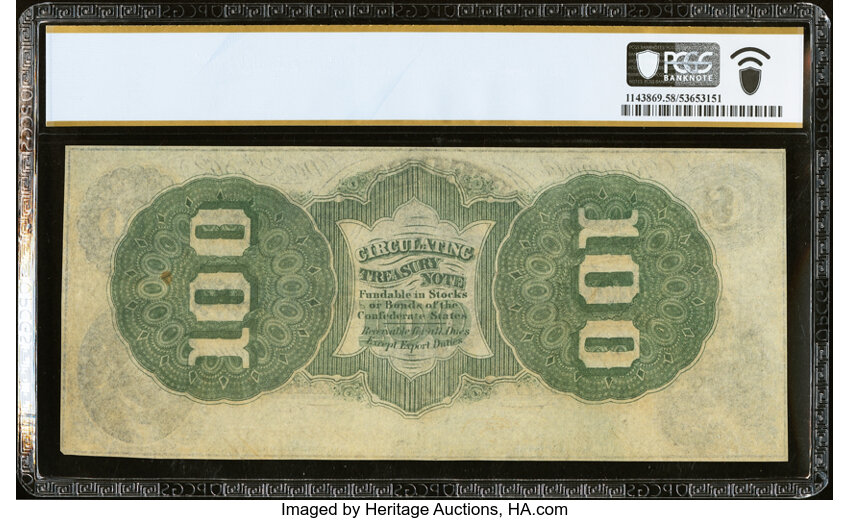 image for: T49 $100 1862 PF-1 Cr. 347 PCGS Banknote Choice AU 58 PPQ....