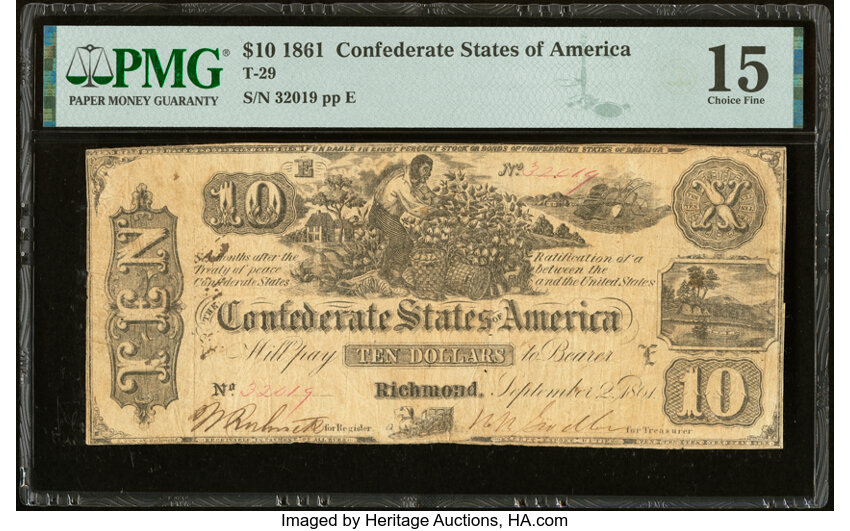 image for: T29 $10 1861 PF-1 Cr. 237 PMG Choice Fine 15....