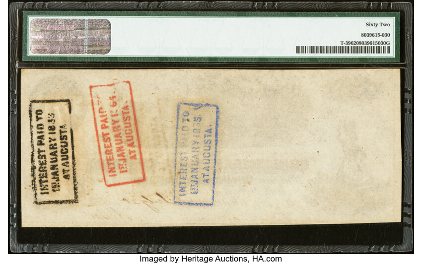 image for: T39 $100 1862 PF-5 Cr. 290 PMG Uncirculated 62....