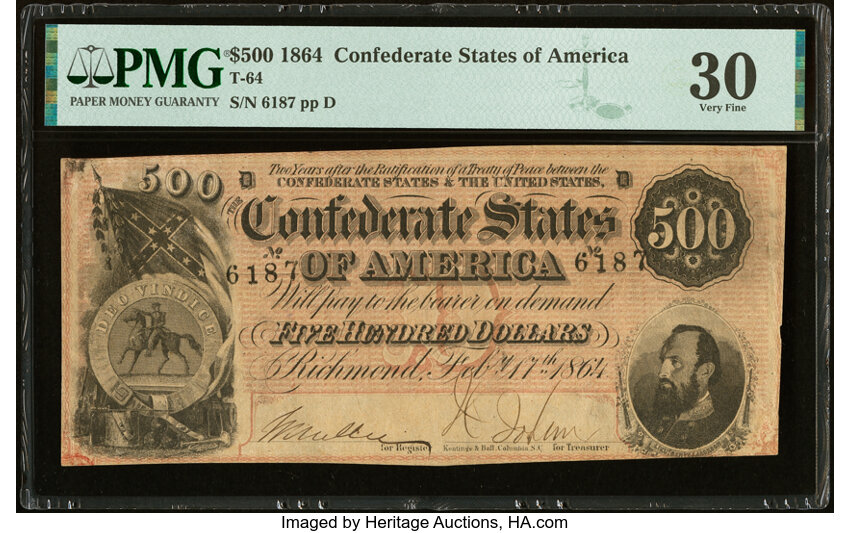 image for: T64 $500 1864 PF-2 Cr. 489 PMG Very Fine 30....