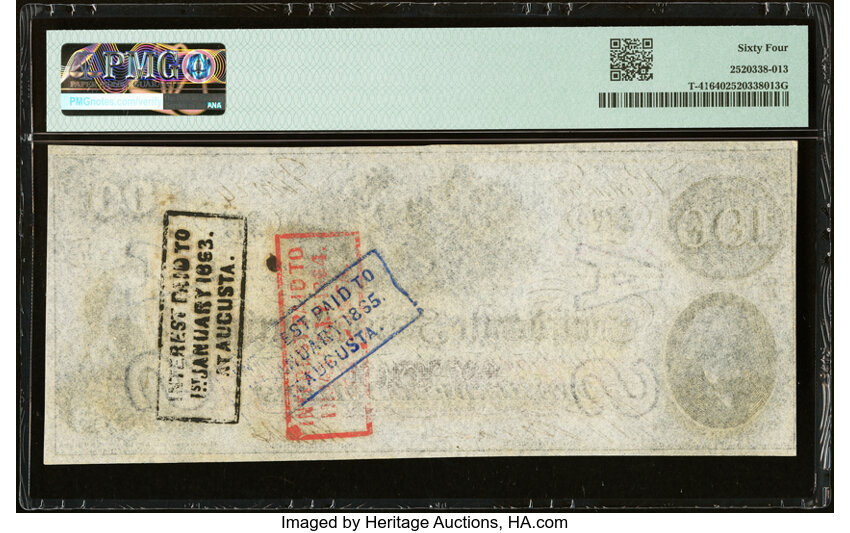 image for: T41 $100 1862 PF-54 Cr. 327A PMG Choice Uncirculated 64....