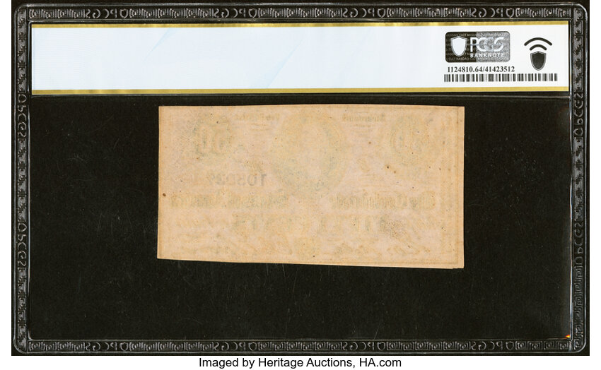 image for: T72 50 Cents 1864 PF-1 Cr. 578 PCGS Banknote Choice Unc 64 PPQ....