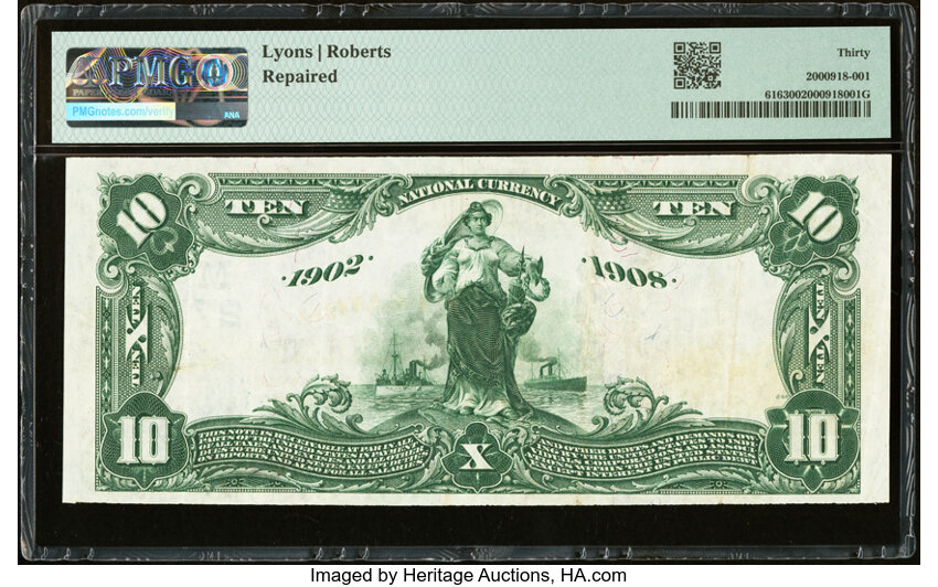 image for: Eau Claire, WI - $10 1902 Date Back Fr. 616 The Eau Claire National Bank Ch. # (M)2759 PMG Very Fine 30....