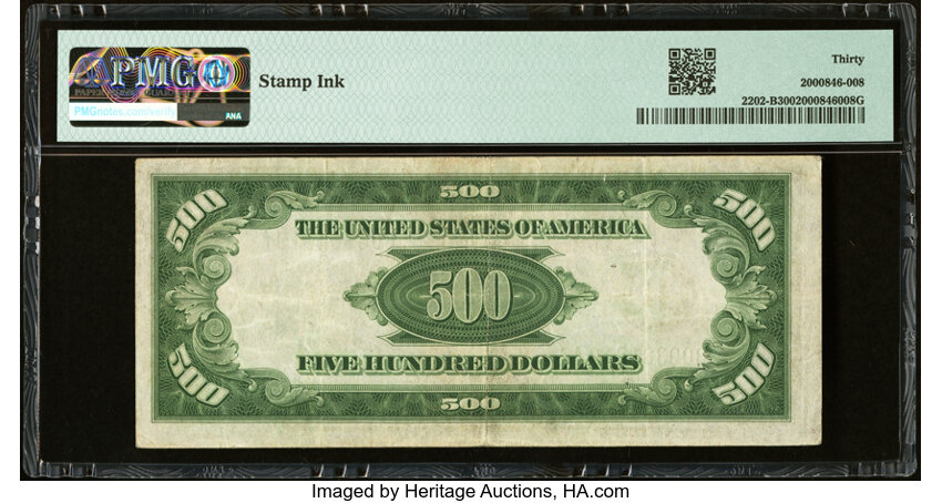 image for: Fr. 2202-B $500 1934A Federal Reserve Note. PMG Very Fine 30....