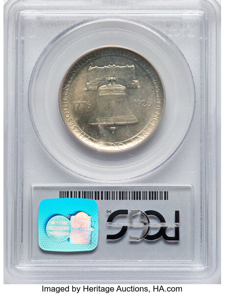 1926 50c Sesquicentennial AU58 thumbnail 4