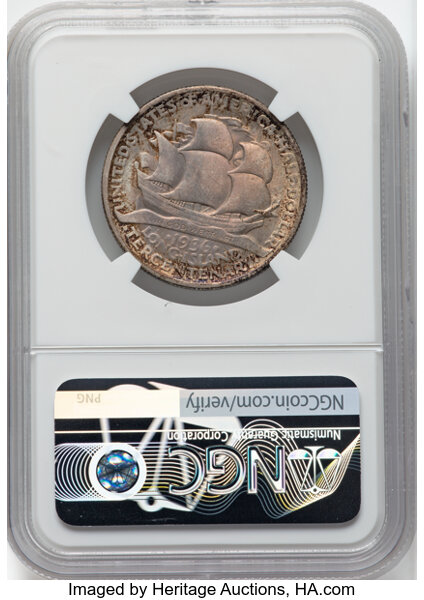 1936 50c Long Island MS67 thumbnail 2