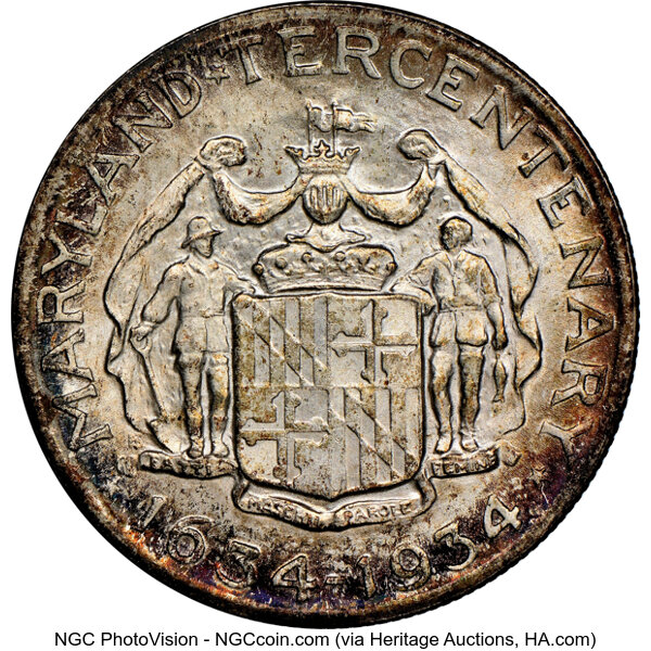 1934 50c Maryland MS67 thumbnail 2