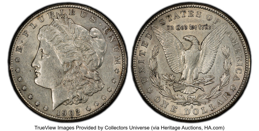 1902-S $1 AU53 PCGS. CDN: $265 Whsle. Bid for NGC/PCGS AU53. Mintage 1,530,000. ...