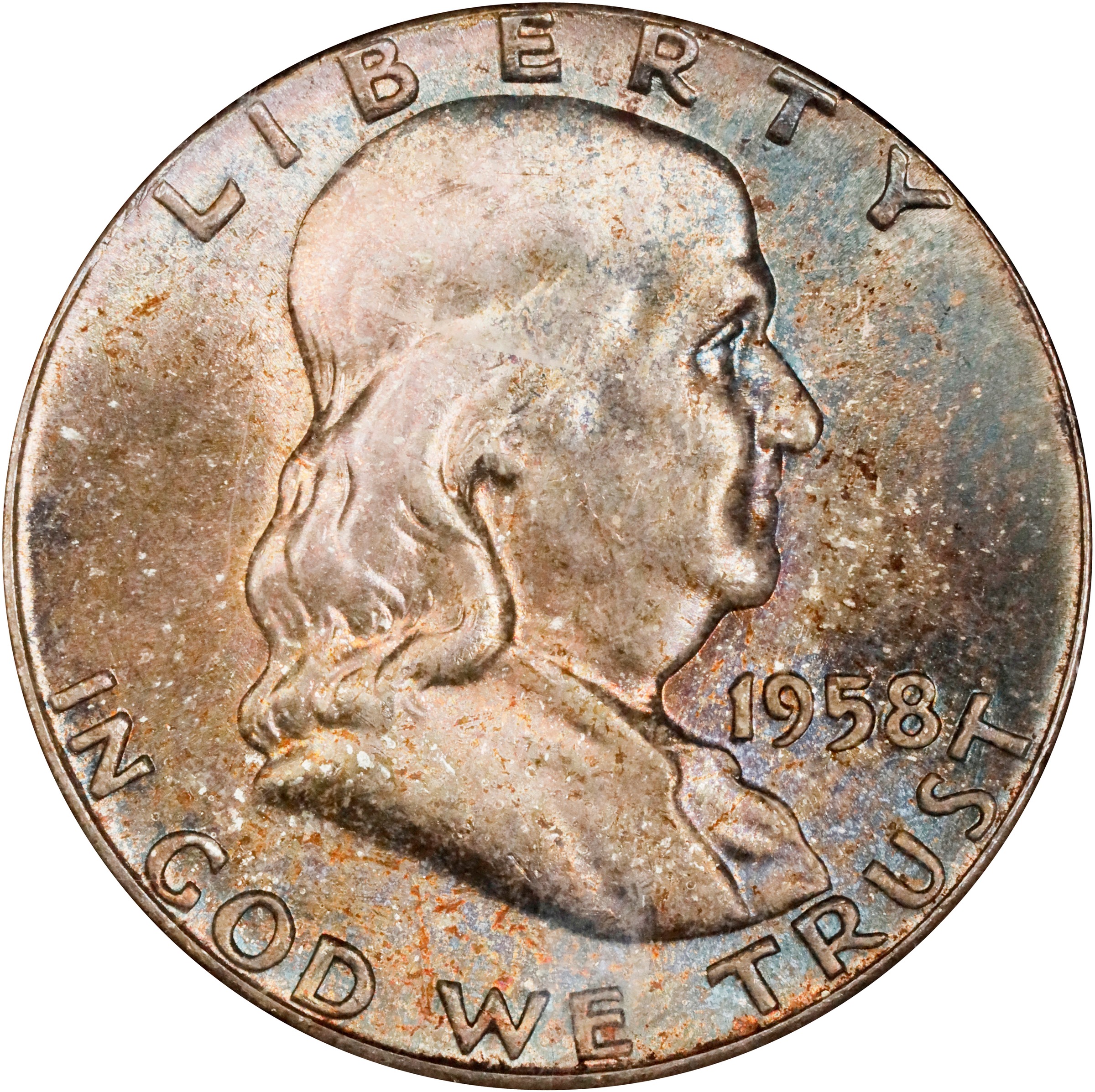 1958 Franklin Half Dollar. MS-65 (NGC). Gold CAC. OH Generation 3.0.