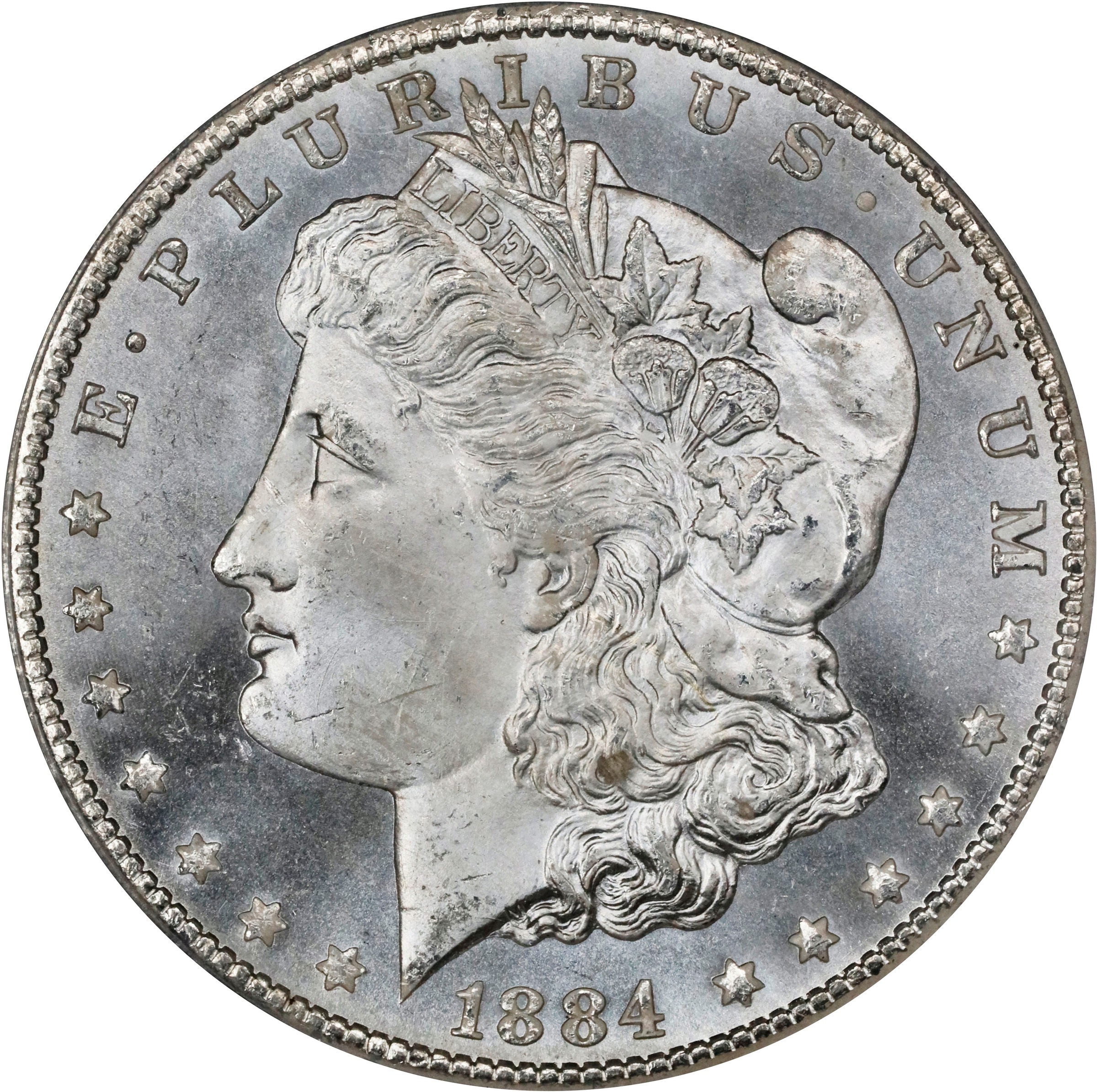 1884-CC Morgan Silver Dollar. MS-65 PL (PCGS). OGH Generation 3.0.