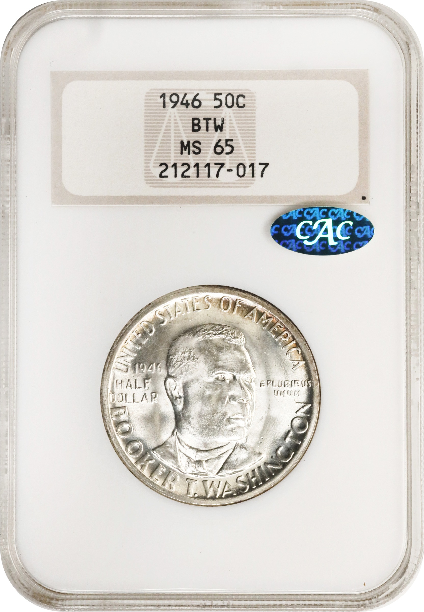 1946 50c Booker T. Washington MS65 thumbnail 9