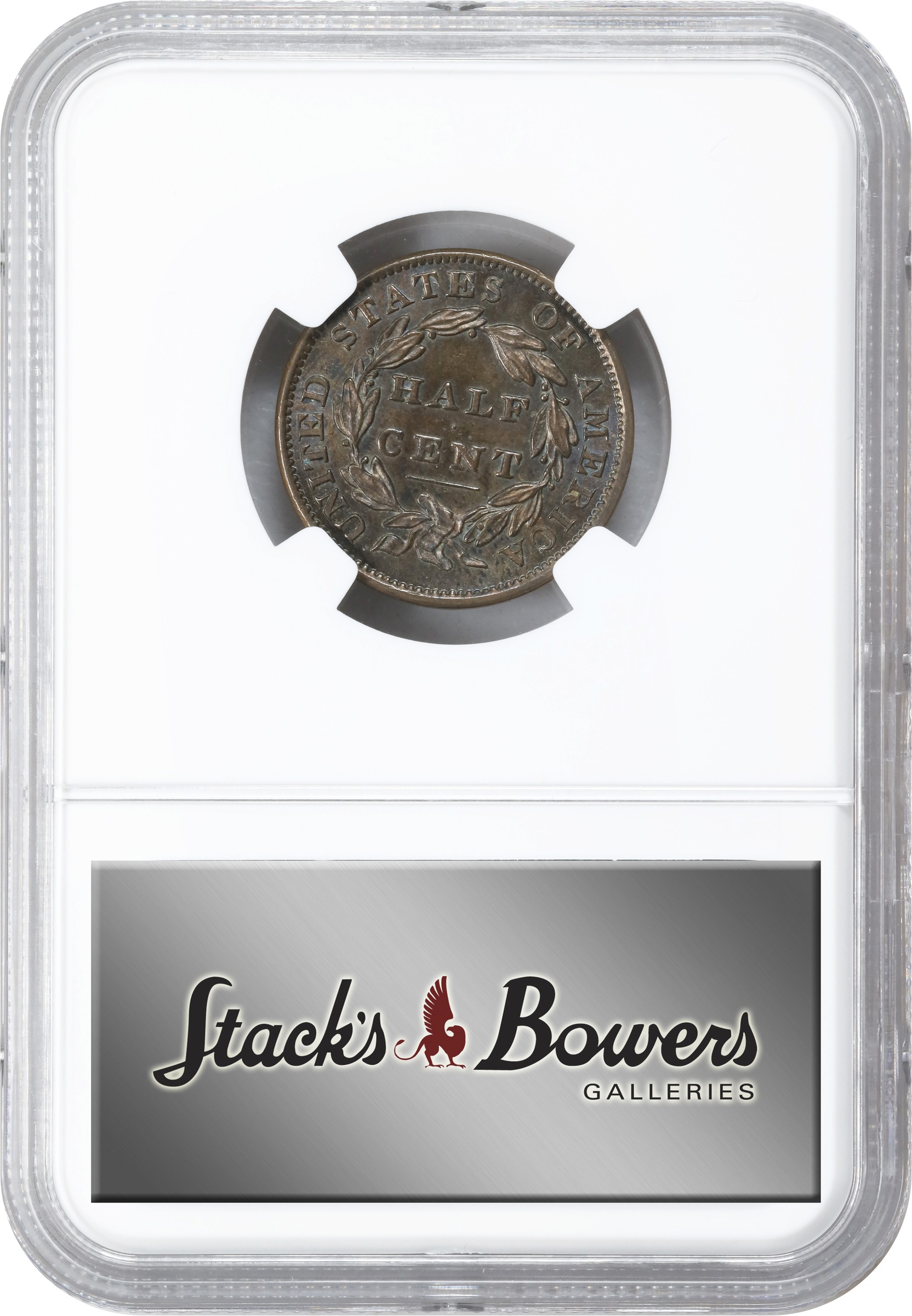 image for: 1834 Classic Head Half Cent. C-1. Rarity-1. MS-64 BN (NGC).