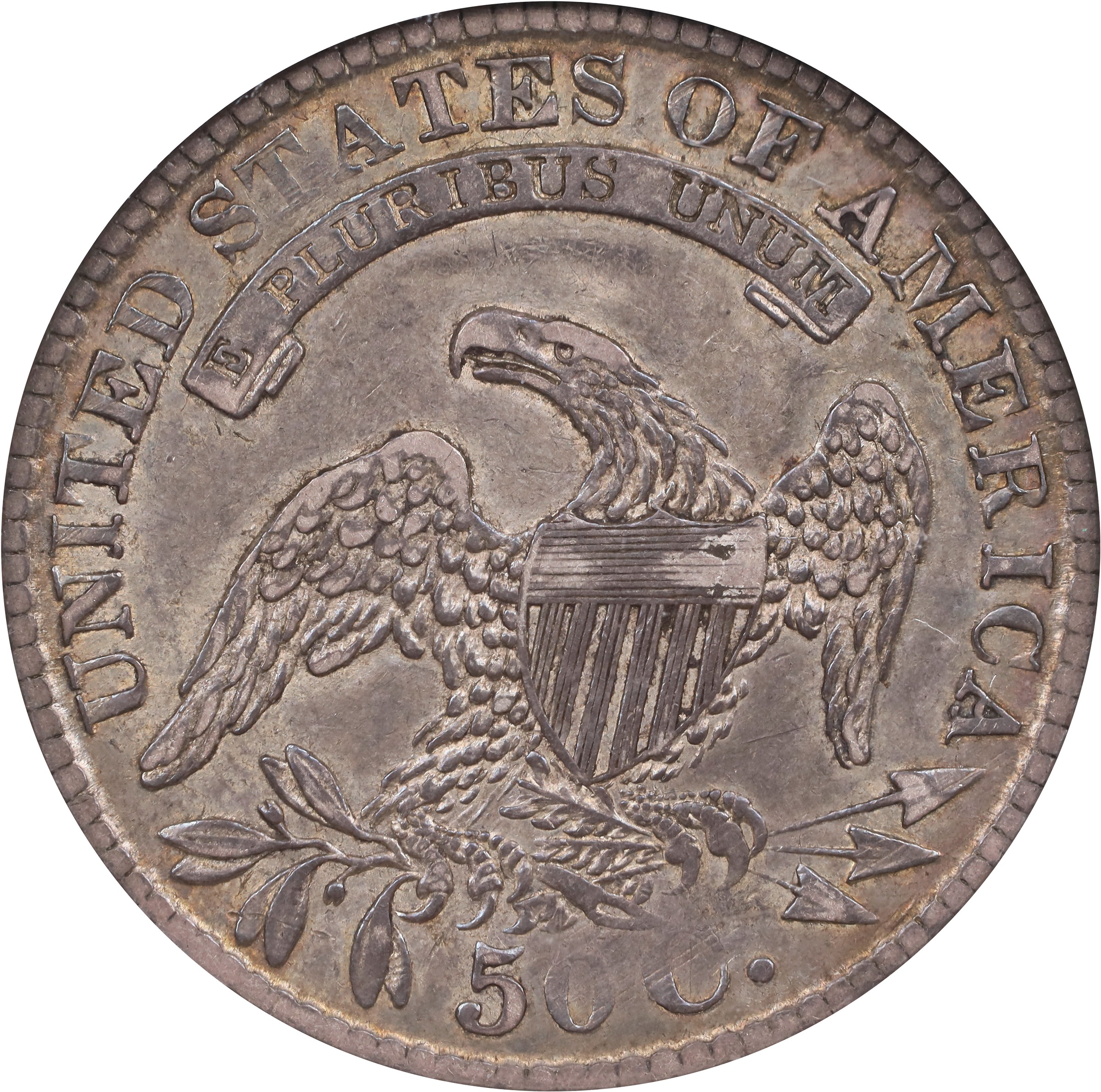 image for: 1829/7 Capped Bust Half Dollar. O-101. Rarity-1. EF-45 (NGC).