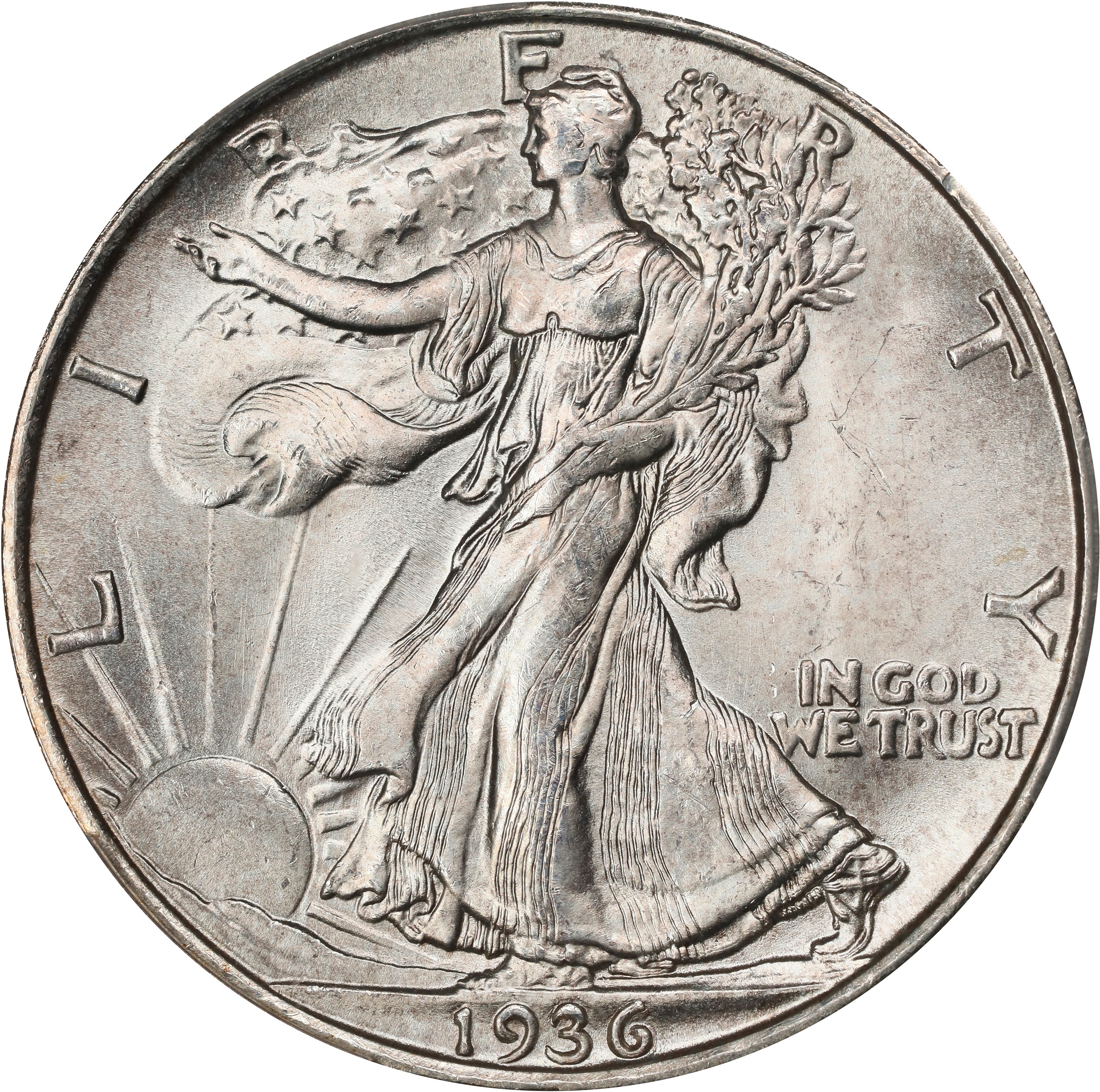 image for: 1936-D Walking Liberty Half Dollar. FS-101. Doubled Die Obverse. MS-65 (PCGS).