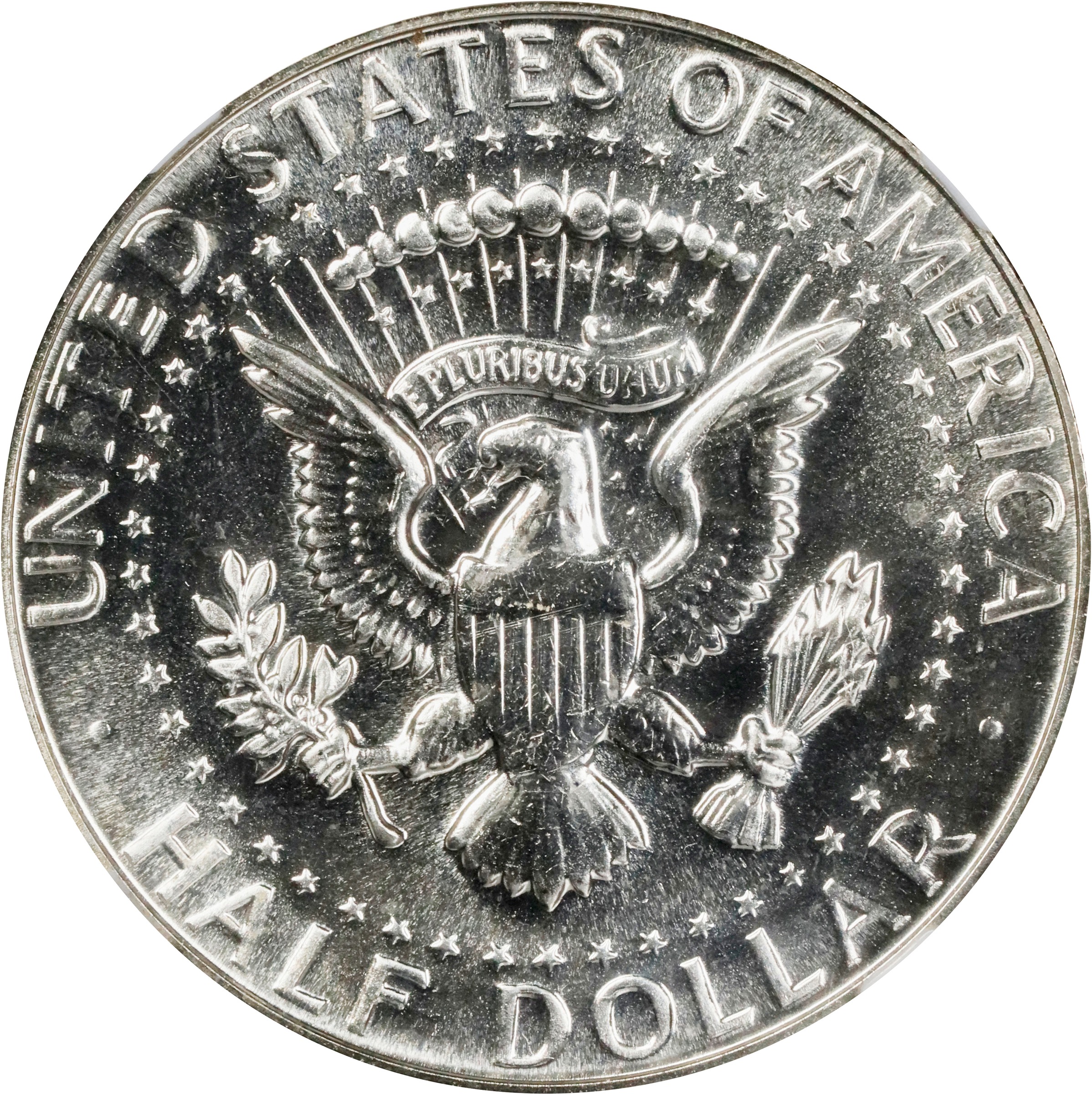 image for: 1966 Kennedy Half Dollar. SMS. FS-901. No FG. Specimen-66 (NGC).